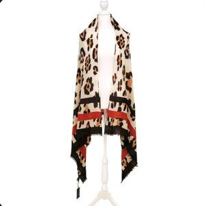 Vince Camuto Lightweight Animal Print Shawl Wrap NWT